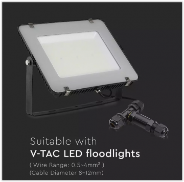 T-splitter met kroonsteentje - Premium - IP68 waterdicht