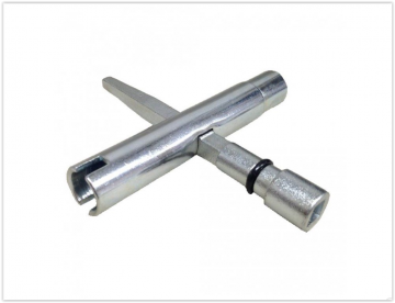 Multi sleutel - 5 tot 18mm - vierkant - dubbelbaard - halve maan 