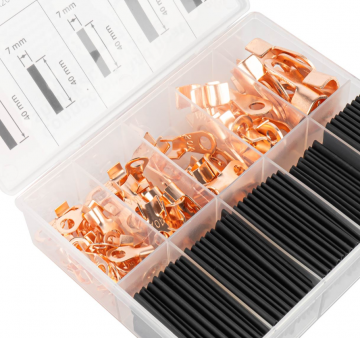 Krimpkous + ring kabelschoen set - 160 stuks