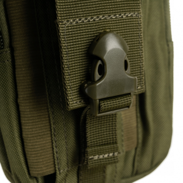 Survival heuptas + riem - MOLLE systeem - Waterdicht - Legergroen