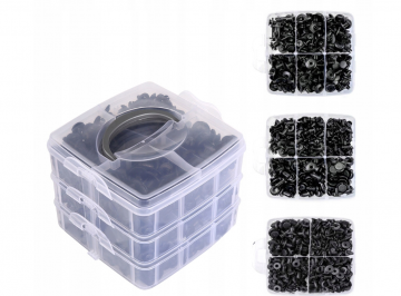 Autoclips assortiment doos - 625 delig - Met tang