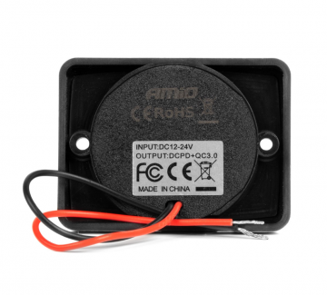 Inbouw USB + USB-C oplader - 12 / 24V - Met afdekkapje