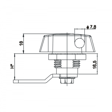 Vlinderslot - 29mm - voor hangsloten
