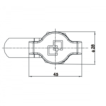 Vlinderslot - 29mm - voor hangsloten