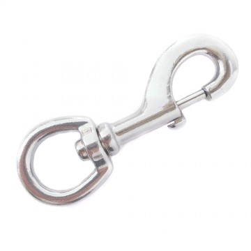 Musketonhaak - 43mm - Draaibaar - Zilver