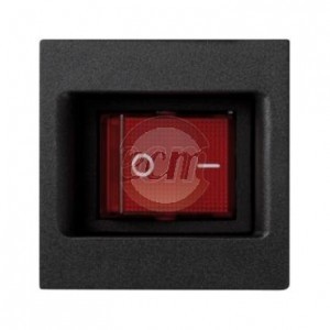 Schakelaar ON/OFF in K45 plaat - Bipolaire Koppeling met Verlichting - 4 pins