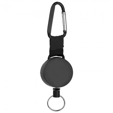 Sleutelhanger met koord - karabijnhaak uittrekbaar - skipashouder