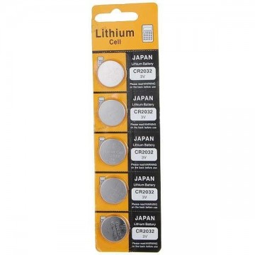 Lithium knoopcel CR2032 (5 stuks)