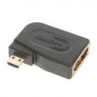 HDMI Female to Micro HDMI Male Adapter 90 graden