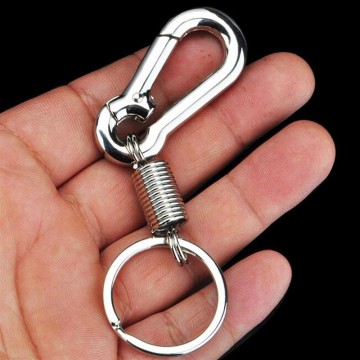 Karabijn sleutelhanger - 8cm - met sleutelring bevestiging