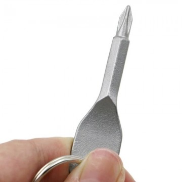 Sleutelhanger met schroevendraaiers - 2 stuks - RVS