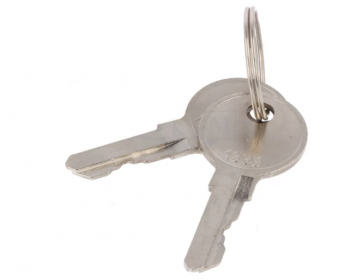 Deurkruk met slot - 21mm - Gelijke sleutels - Zwart