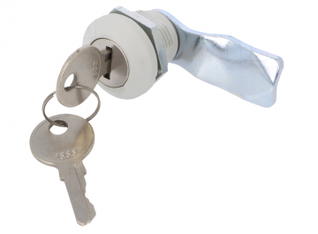 Locker slot - 90 graden - 28mm - gelijke sleutels - 1333 - Grijs