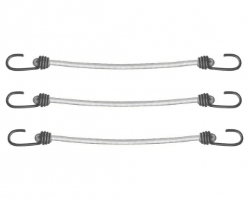 Snelbinder - 28cm - Met haken - Wit