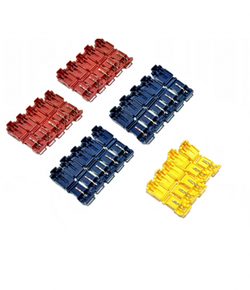 Set met aftakklemmen - 12 / 24V - 30 stuks 