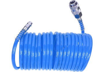 Spiraal luchtslang - 10 bar - 8mm - 5 meter - EURO aansluiting