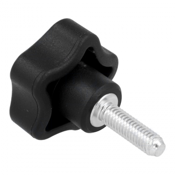 M6 sterknop met draadeind - 32mm