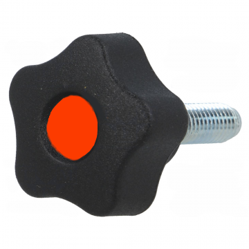 M10 x 60 draadeind met sterknop - diameter 50mm