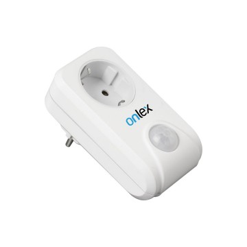 Stopcontact met beweging + schemersensor