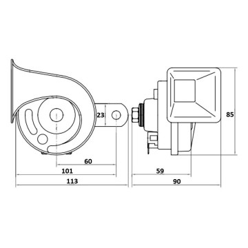 Sygnal dwutonowy 24v1 8