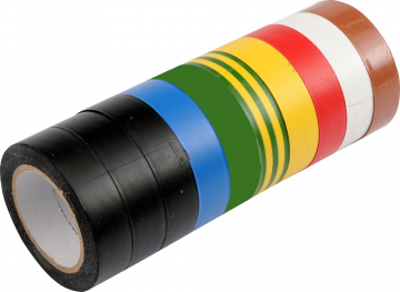 Set met isolatietape - 15mm x 10m - 10 stuks