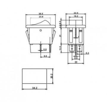 Technische tekening switch 0