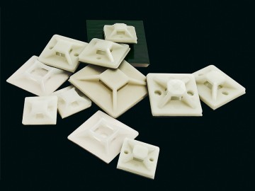 Tie-Wrap Kabelbinderhouder 25x25 mm 100 Stuks Zelfklevend Wit