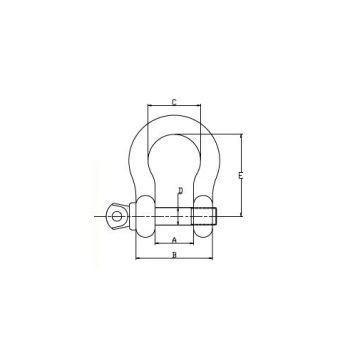 O sluiting - 5mm - Gegalvaniseerd