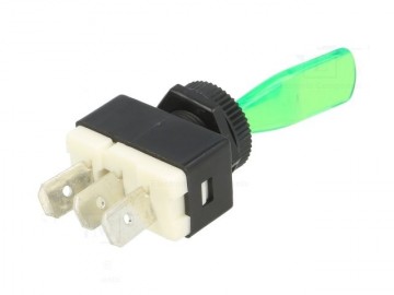 Tuimelschakelaar groen transparant 2