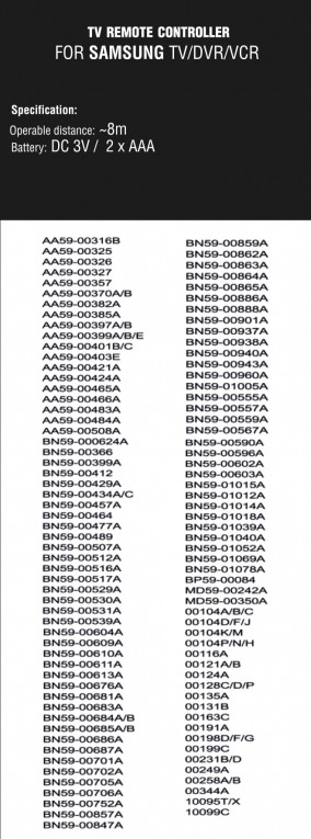 Samsung universele afstandsbediening