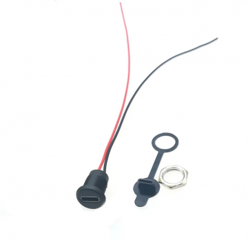 Inbouw USB-C poort - 2 aderig - 5 Volt