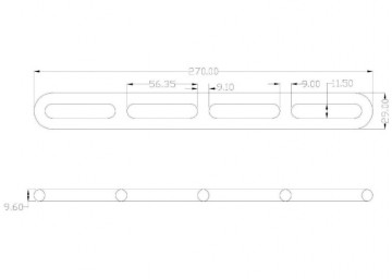Verstelbare ladderspanner 270mm 1