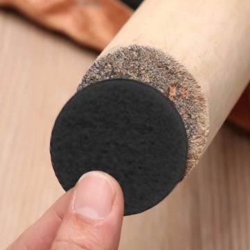 Meubelvilt - set 125 stuks - zwart - zelfklevend