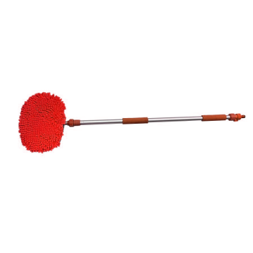 Telescopische vrachtwagen borstel - Microvezel - 170cm - Rood