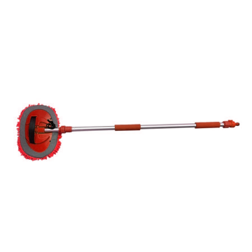 Telescopische vrachtwagen borstel - Microvezel - 170cm - Rood