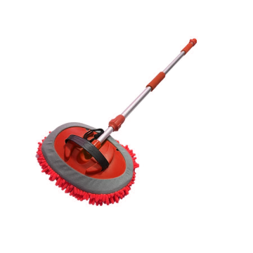 Telescopische vrachtwagen borstel - Microvezel - 170cm - Rood