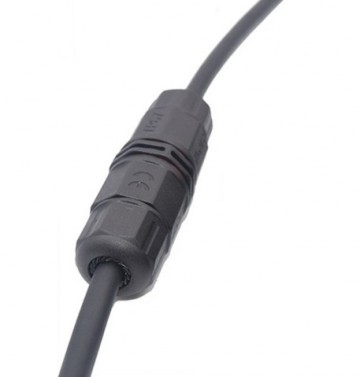 Waterdichte kabelverbinder 3-aderig - schroefdraad bevestiging - IP67 connector