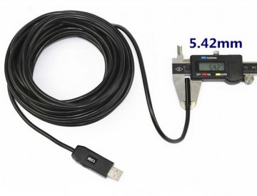5 meter USB endoscoop Ø 5.5 mm met LED