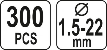 E ringen - 300 delige set - Assortiment doos