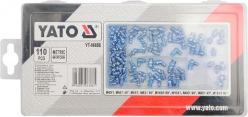 Smeernippel/Vetnippel set - 110-delig - Metrisch - Assortiment doos