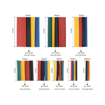 Kabelschoen + krimpkous assortiment doos - 678 delig