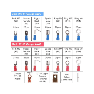 Kabelschoen + krimpkous assortiment doos - 678 delig