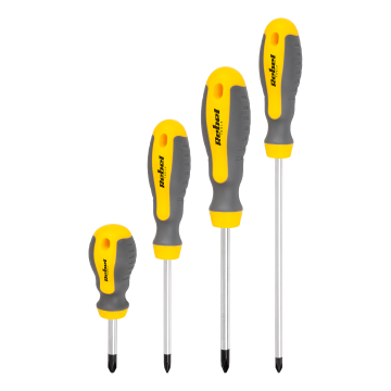Schroevendraaier set - 8 delig - Kruiskop en platte kop