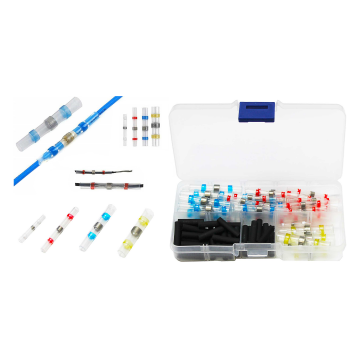 Set met snelkoppelingen + krimpkousen - 100 stuks