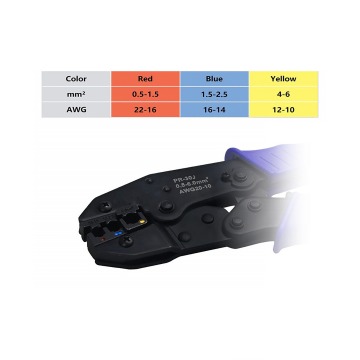 Krimptang + kabelschoentjes set - 700 stuks