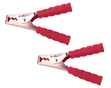 Accuklemmen set - 200A - 150mm - Rood