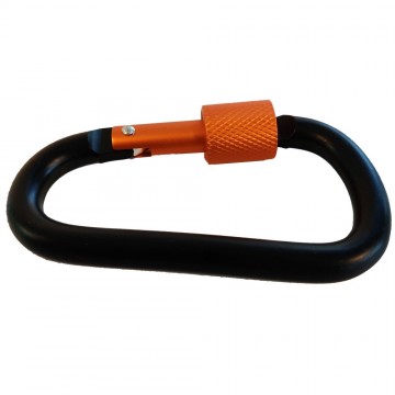 Karabijn zwart oranje - sleutelhanger