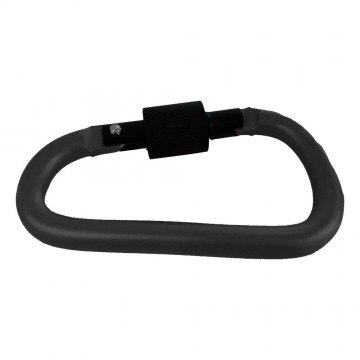 Karabijnhaak / sleutelhanger - Volledig zwart