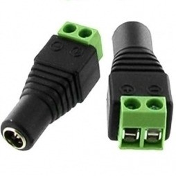 CCTV DC stroom splitter kabel 1 vrouw naar 2 man 5,5 x 2,5 mm