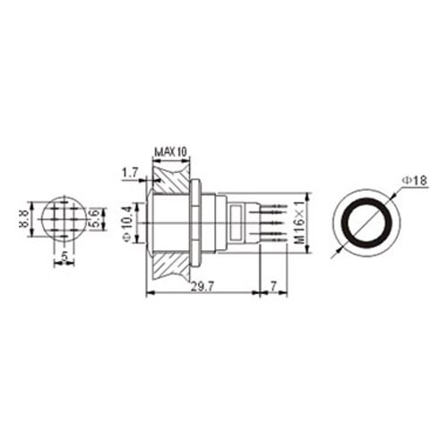 EnOcean schakelaar aan/uit - zwart • Helvar | Lighting Controls B.V